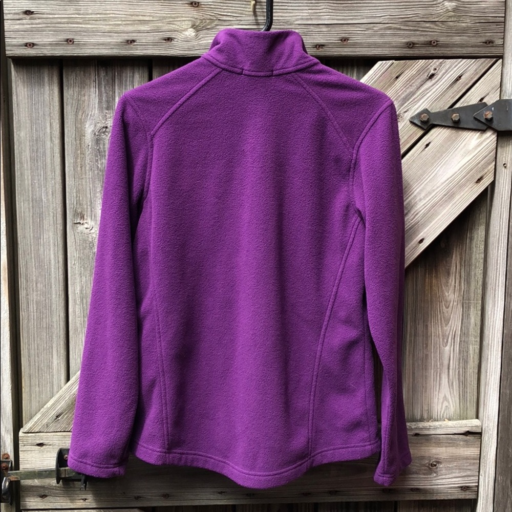 Lands end purple fleece jacket good  condition  S - Picture 4 of 5